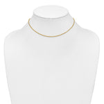 14K Yellow Gold 1.50mm D/C Rope with Lobster Clasp Chain Necklace 14"-36" - Product Photo