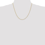 14K Yellow Gold 1.50mm D/C Rope with Lobster Clasp Chain Necklace 14"-36" - Product Photo