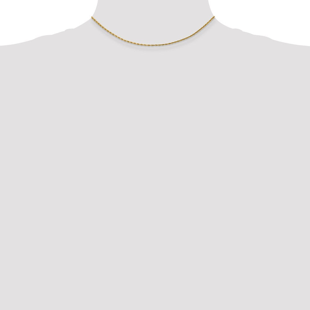 14K Yellow Gold 1.75mm D/C Rope with Lobster Clasp Chain Necklace 14"-30" - Product Photo