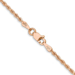 14K Rose Gold 1.75mm Diamond-Cut Rope with Lobster Clasp Chain Necklace 16"-24" - Product Photo