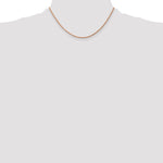14K Rose Gold 1.75mm Diamond-Cut Rope with Lobster Clasp Chain Necklace 16"-24" - Product Photo
