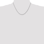 10K White Gold 1.75mm Diamond-cut Rope Chain Necklace 16"-30" - Product Photo