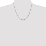 10K White Gold 1.75mm Diamond-cut Rope Chain Necklace 16"-30" - Product Photo