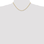 14K Yellow Gold 2mm Diamond-Cut Rope with Lobster Clasp Chain Necklace 16"-36" - Product Photo