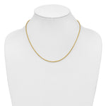 14K Yellow Gold 2mm Diamond-Cut Rope with Lobster Clasp Chain Necklace 16"-36" - Product Photo