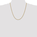 14K Yellow Gold 2.25mm D/C Rope with Lobster Clasp Chain Necklace 16"-30" - Product Photo