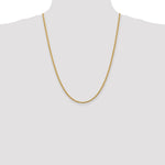 14K Yellow Gold 2.75mm D/C Rope with Lobster Clasp Chain Necklace 18"-30" - Product Photo
