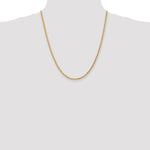 14K Yellow Gold 3mm Diamond-Cut Rope with Lobster Clasp Chain Necklace 16"-30" - Product Photo