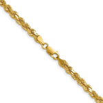 14K Yellow Gold 4.25mm D/C Rope with Lobster Clasp Chain Necklace 16"-30" - Product Photo