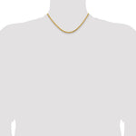 14K Yellow Gold 4.25mm D/C Rope with Lobster Clasp Chain Necklace 16"-30" - Product Photo