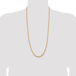 14K Yellow Gold 4.25mm D/C Rope with Lobster Clasp Chain Necklace 16"-30" - Product Photo