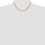 14K Yellow Gold 4.5mm Diamond-Cut Rope with Lobster Clasp Chain Necklace 16"-28" - Product Photo