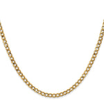 10k 3.35mm Semi-Solid Curb Link Chain - Product Photo