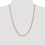 10k 3.35mm Semi-Solid Curb Link Chain - Product Photo