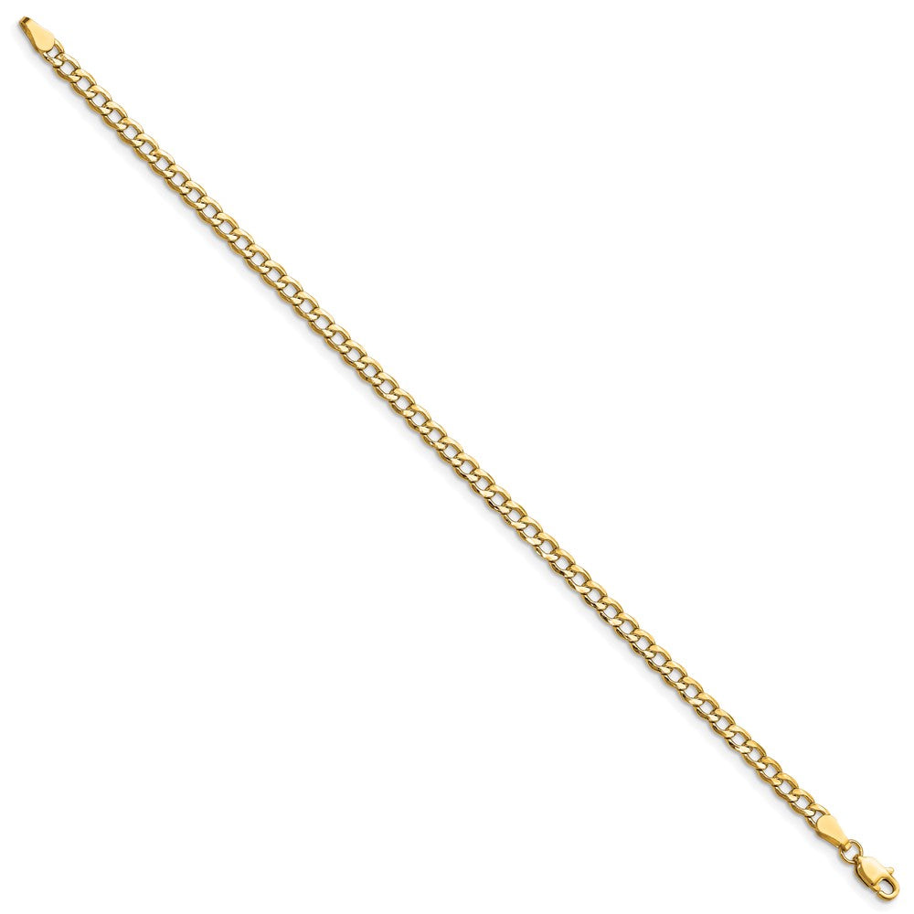 10k 3.35mm Semi-Solid Curb Link Chain - Product Photo