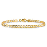 10k 3.35mm Semi-Solid Curb Link Chain - Product Photo