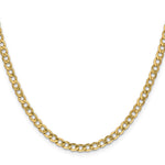 10k 4.3mm Semi-Solid Curb Link Chain - Product Photo