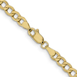 10k 4.3mm Semi-Solid Curb Link Chain - Product Photo