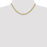 10k 4.3mm Semi-Solid Curb Link Chain - Product Photo