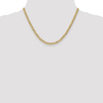 10k 4.3mm Semi-Solid Curb Link Chain - Product Photo