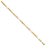 10k 4.3mm Semi-Solid Curb Link Chain - Product Photo