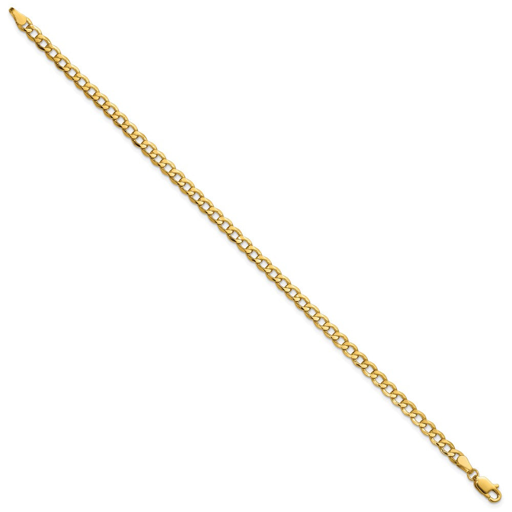 10k 4.3mm Semi-Solid Curb Link Chain - Product Photo