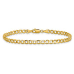 10k 4.3mm Semi-Solid Curb Link Chain - Product Photo