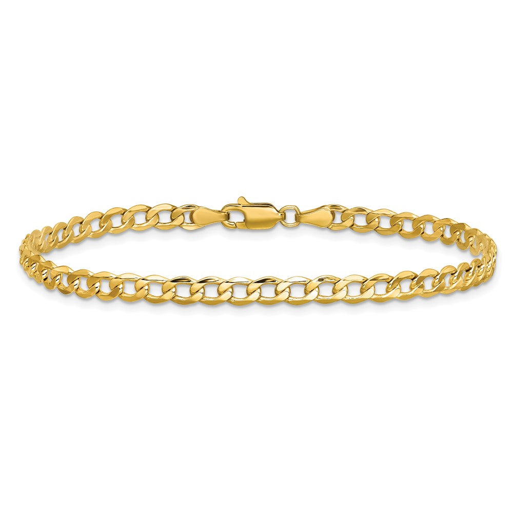 10k 4.3mm Semi-Solid Curb Link Chain - Product Photo