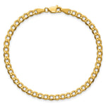 10k 4.3mm Semi-Solid Curb Link Chain - Product Photo