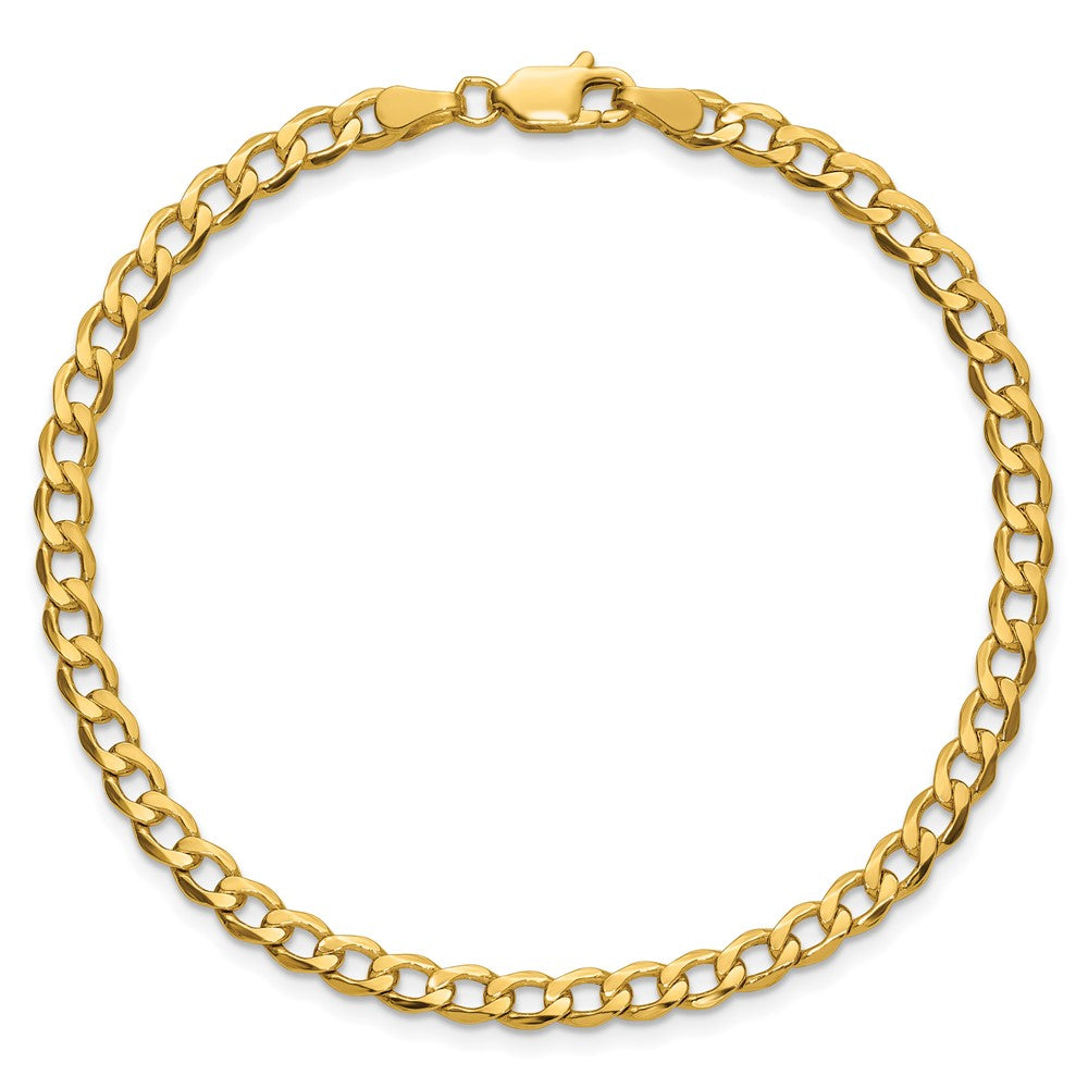 10k 4.3mm Semi-Solid Curb Link Chain - Product Photo