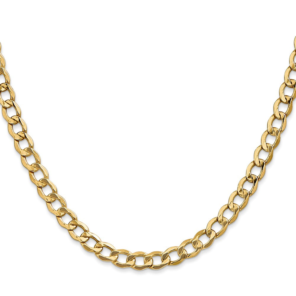 10k 5.25mm Semi-Solid Curb Link Chain - Product Photo