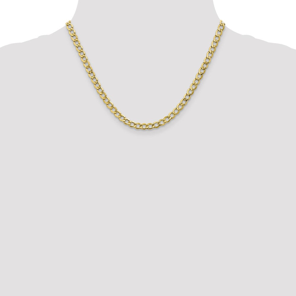 10k 5.25mm Semi-Solid Curb Link Chain - Product Photo