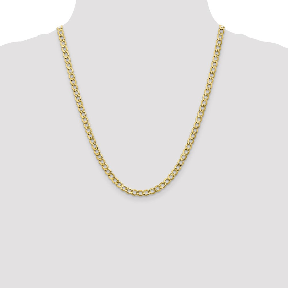 10k 5.25mm Semi-Solid Curb Link Chain - Product Photo