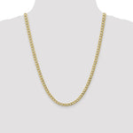 10k 5.25mm Semi-Solid Curb Link Chain - Product Photo