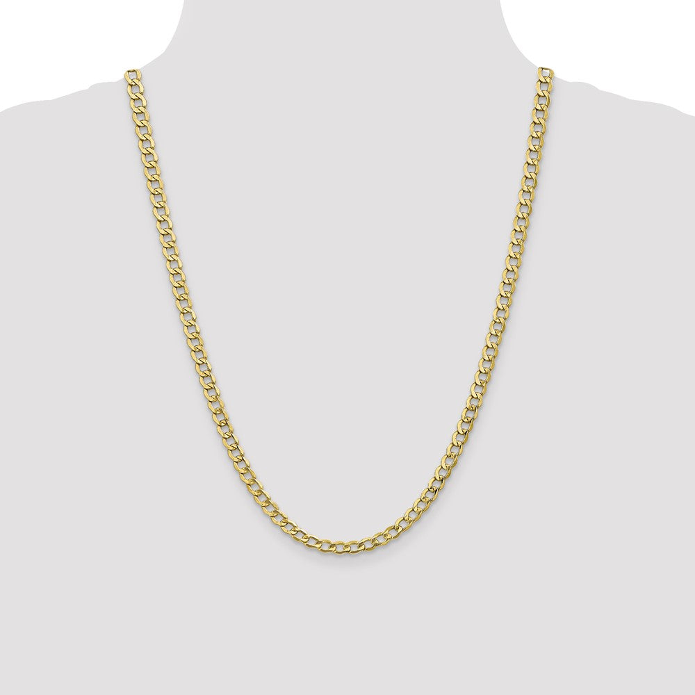 10k 5.25mm Semi-Solid Curb Link Chain - Product Photo