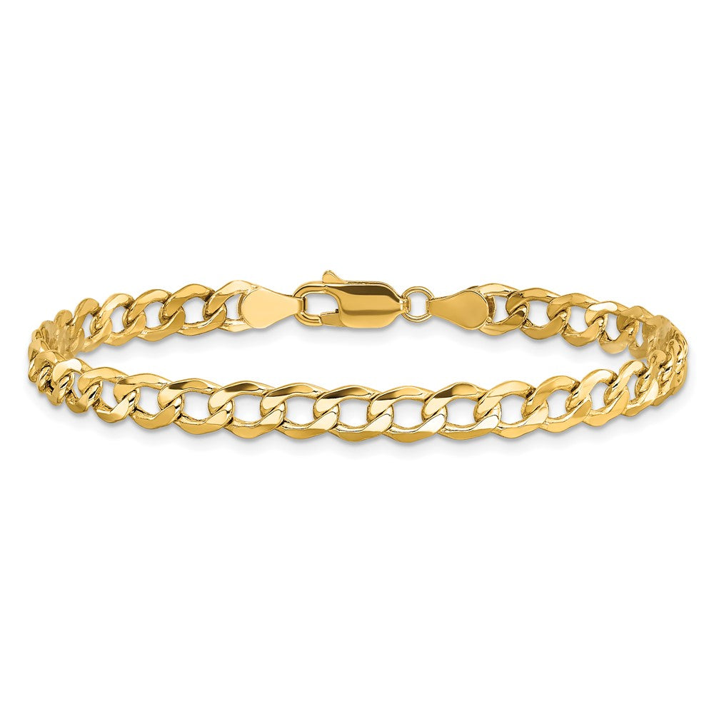 10k 5.25mm Semi-Solid Curb Link Chain - Product Photo