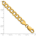 10k 6.5mm Semi-Solid Curb Link Chain - Product Photo