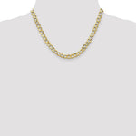 10k 6.5mm Semi-Solid Curb Link Chain - Product Photo