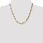 10k 6.5mm Semi-Solid Curb Link Chain - Product Photo