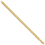 10k 6.5mm Semi-Solid Curb Link Chain - Product Photo