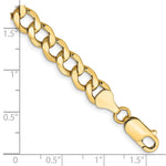 10k 7mm Semi-Solid Curb Link Chain - Product Photo