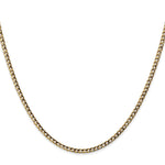 10k 2.5mm Semi-Solid Curb Link Chain - Product Photo