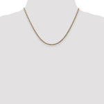 10k 2.5mm Semi-Solid Curb Link Chain - Product Photo
