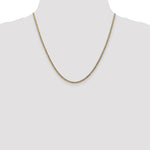 10k 2.5mm Semi-Solid Curb Link Chain - Product Photo
