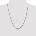 10k 2.5mm Semi-Solid Curb Link Chain - Product Photo