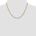 10k 3mm Semi-Solid Rope Chain - Product Photo