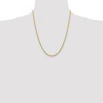 10k 3mm Semi-Solid Rope Chain - Product Photo