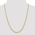 10k 3mm Semi-Solid Rope Chain - Product Photo
