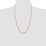 10k 3mm Semi-Solid Rope Chain - Product Photo