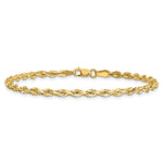 10k 3mm Semi-Solid Rope Chain - Product Photo